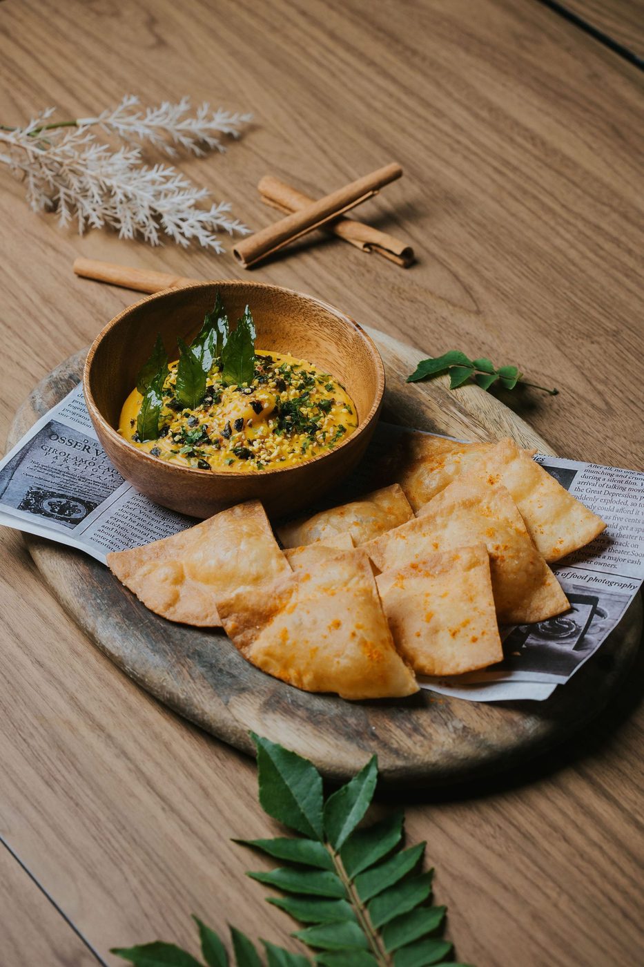 Grilled dish finished with garden herbs at Wildseed Bar, Seletar